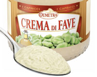 Crema di Fave e Fiocchi di Pomodoro by Demetra